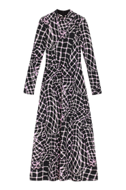 Untitled in Motion Speculus Turtleneck Jersey Maxi Dress