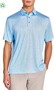 CONSTRUCT Regular Fit Scattered Golf Ball & Cactus Recycled Performance Golf Polo