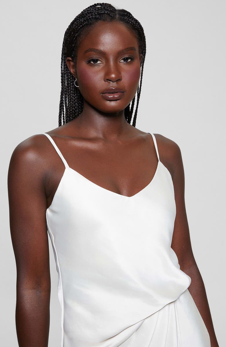 GUESS Anastasia Satin Camisole, Alternate, color, Cream White Multi