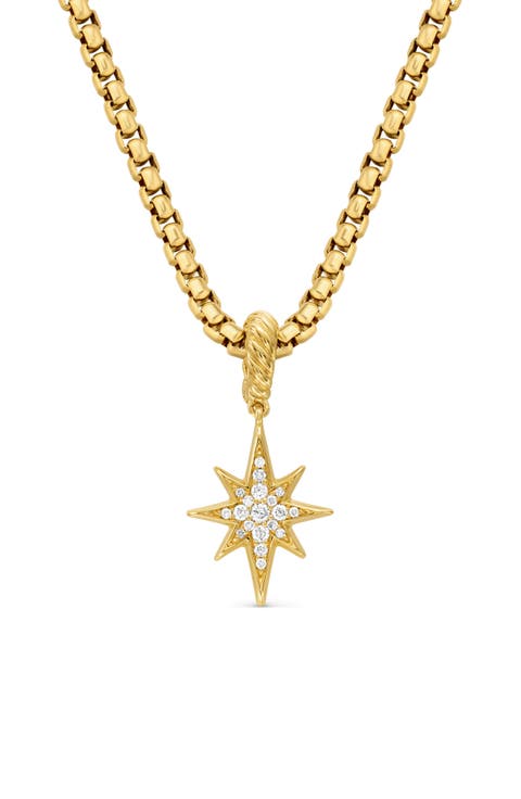 North Star 18K Gold & Pavé Diamond Amulet
