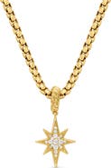 David Yurman North Star 18K Gold & Pavé Diamond Amulet