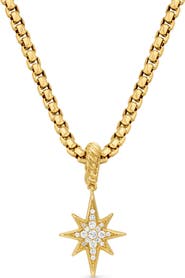 David Yurman North Star 18K Gold & Pavé Diamond Amulet