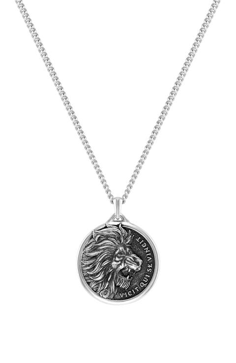Men's Lion Pendant Necklace