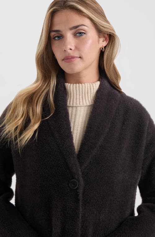 Nvlt Oversize Sweater Coat In Brown
