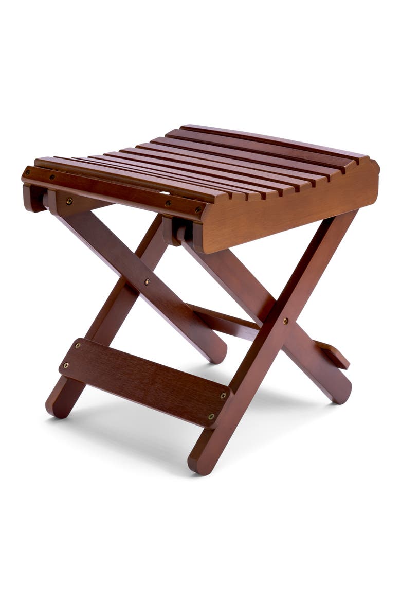 Bamboo Folding Step Stool, Main, color, BROWN