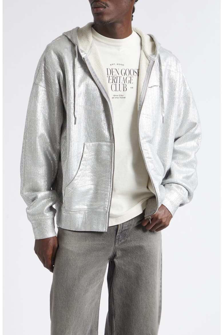 Gender Inclusive Journey Zip-Up Hoodie, Main, color, SILVER