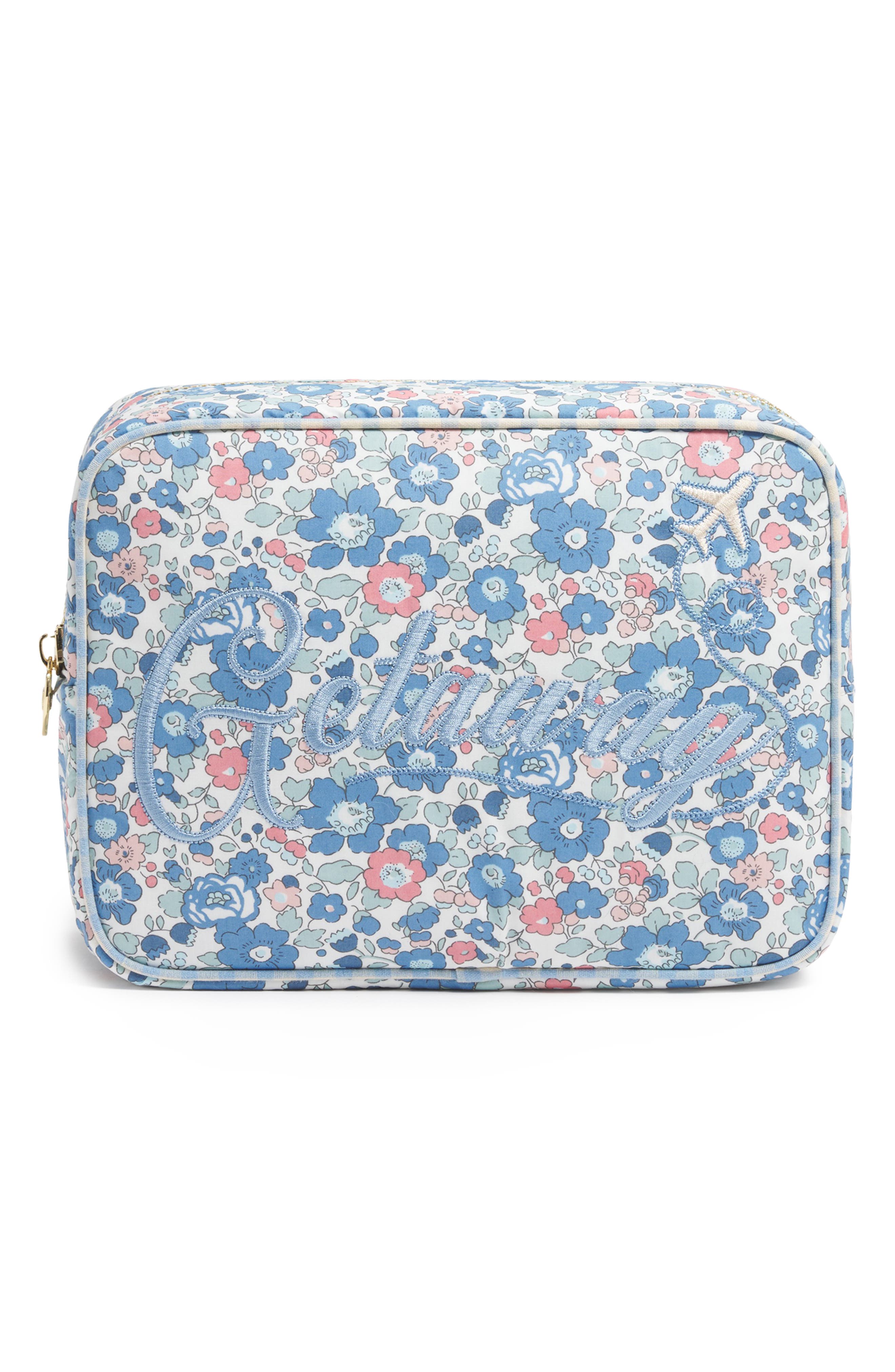 Stoney Clover Lane x Liberty Large Getaway Embroidered Pouch, Main, color, Betsy