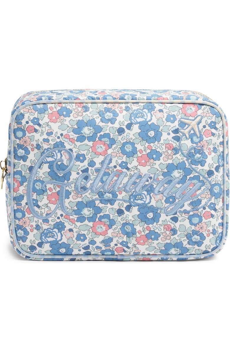 Stoney Clover Lane x Liberty Large Getaway Embroidered Pouch, Main, color, Betsy