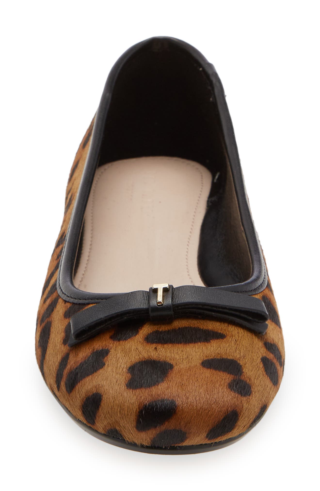 Ted Baker London Norha Genuine Calf Hair Flat, Alternate, color, 