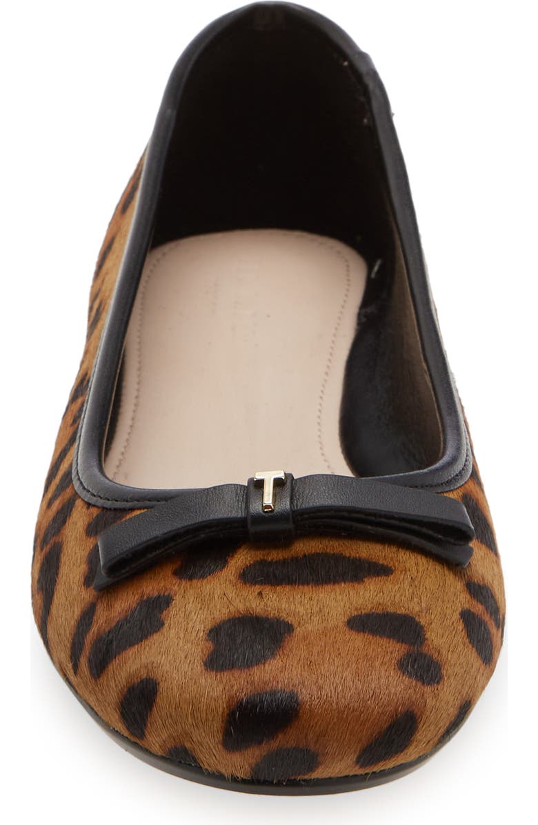 Ted Baker London Norha Genuine Calf Hair Flat, Alternate, color,
