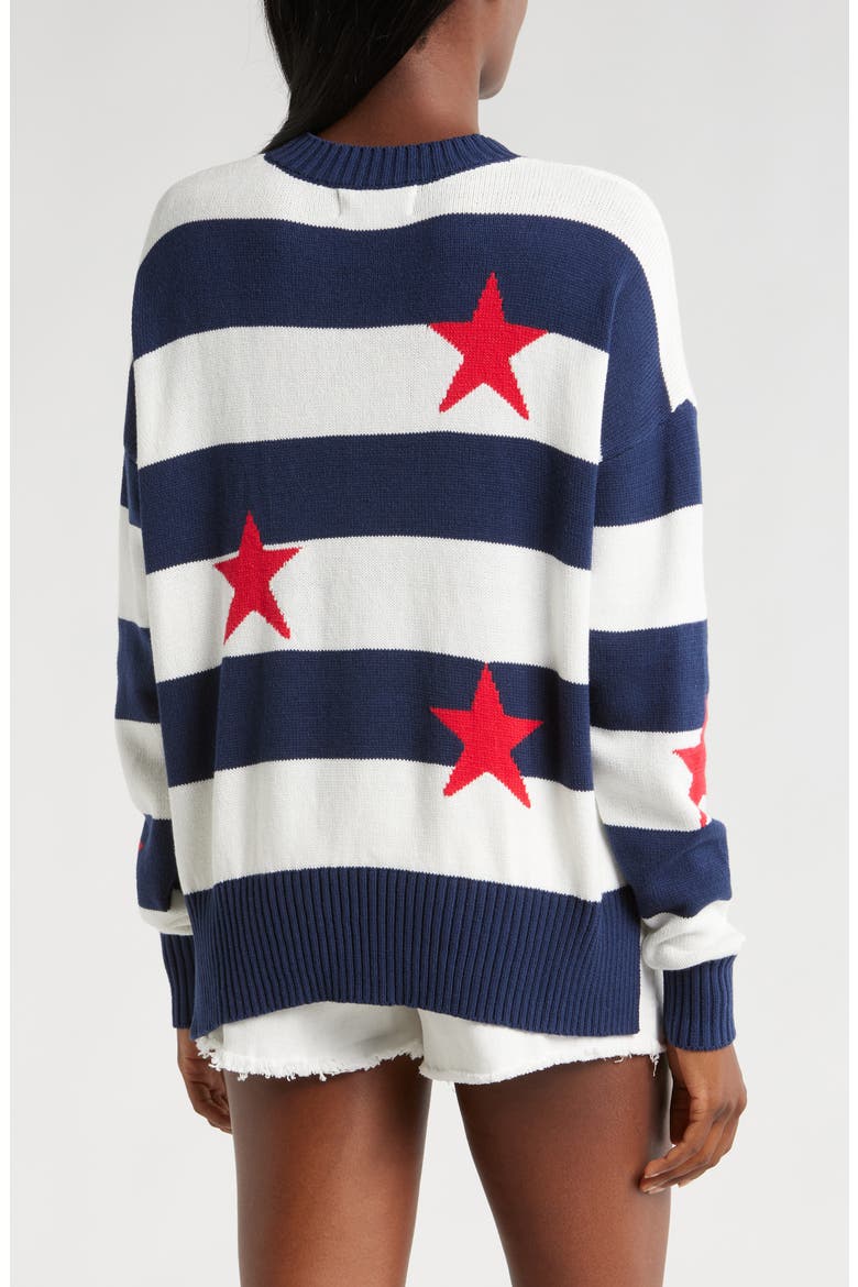 Callie Cotton Blend Sweater, Alternate, color, LIBERTY STARS