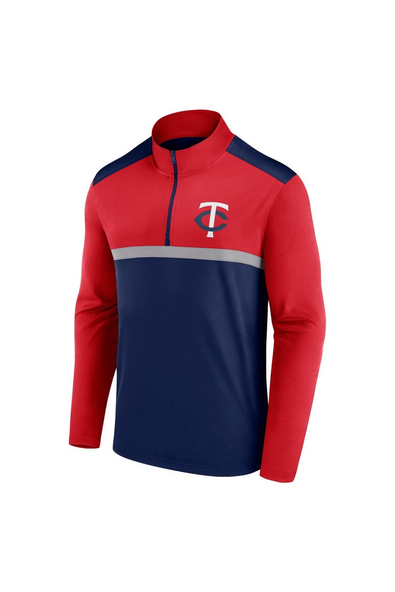 Men's Fanatics Navy Minnesota Twins Unstoppable Quarter-Zip Top, Alternate, color, Navy