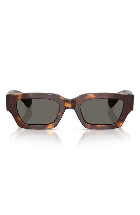 50mm Jil Sander Edition 6 Rectangular Sunglasses