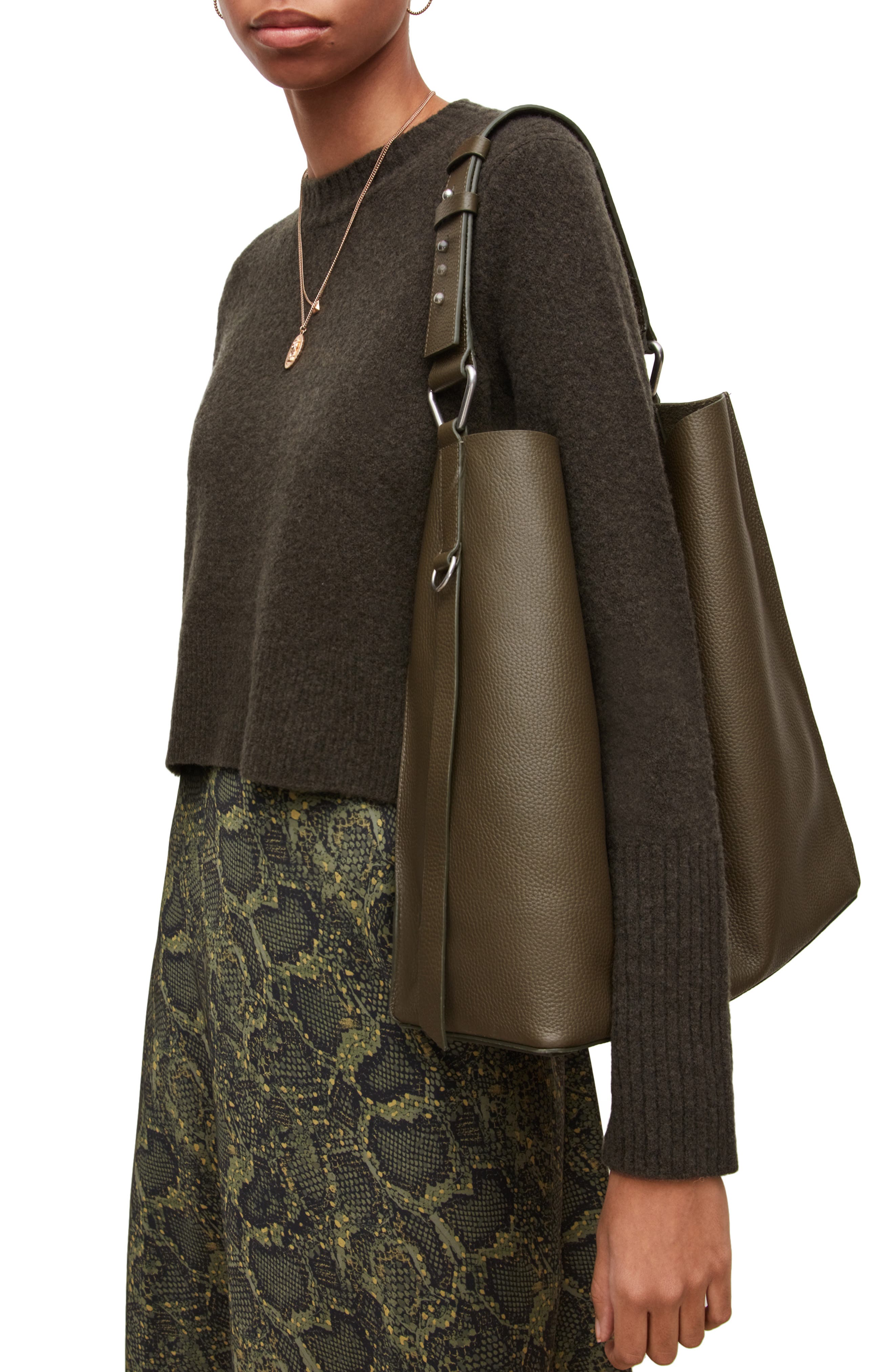 Captain Leather Tote, Alternate, color, SYCAMORE GREEN