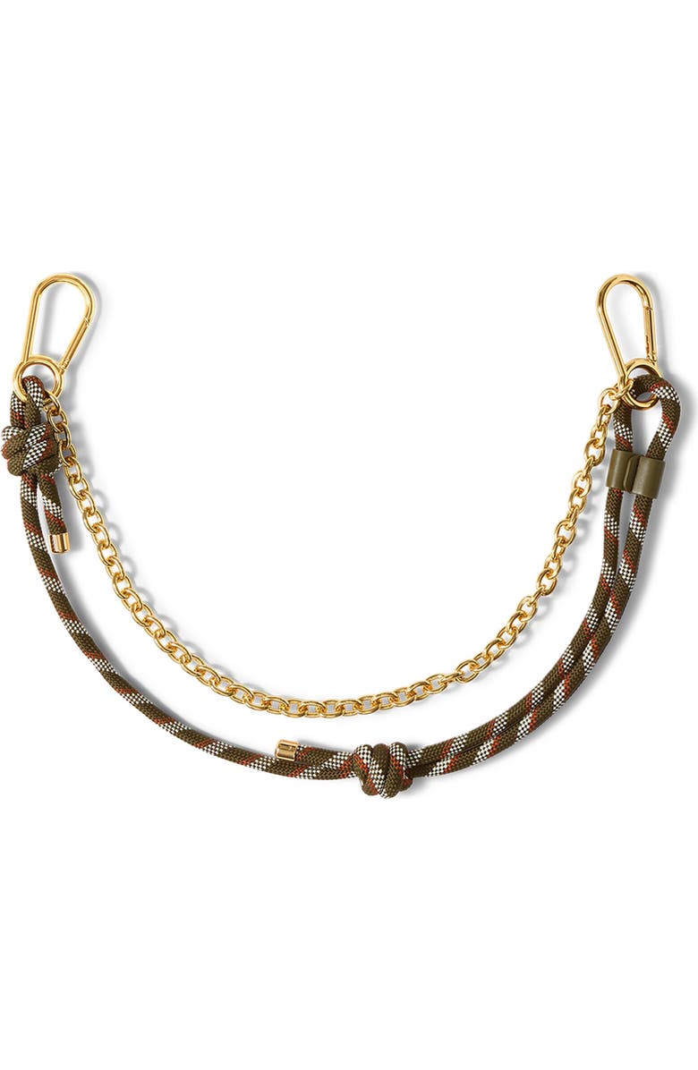 Veronica Beard Paracord & Chain Bag Strap, Alternate, color, Cypress Multi