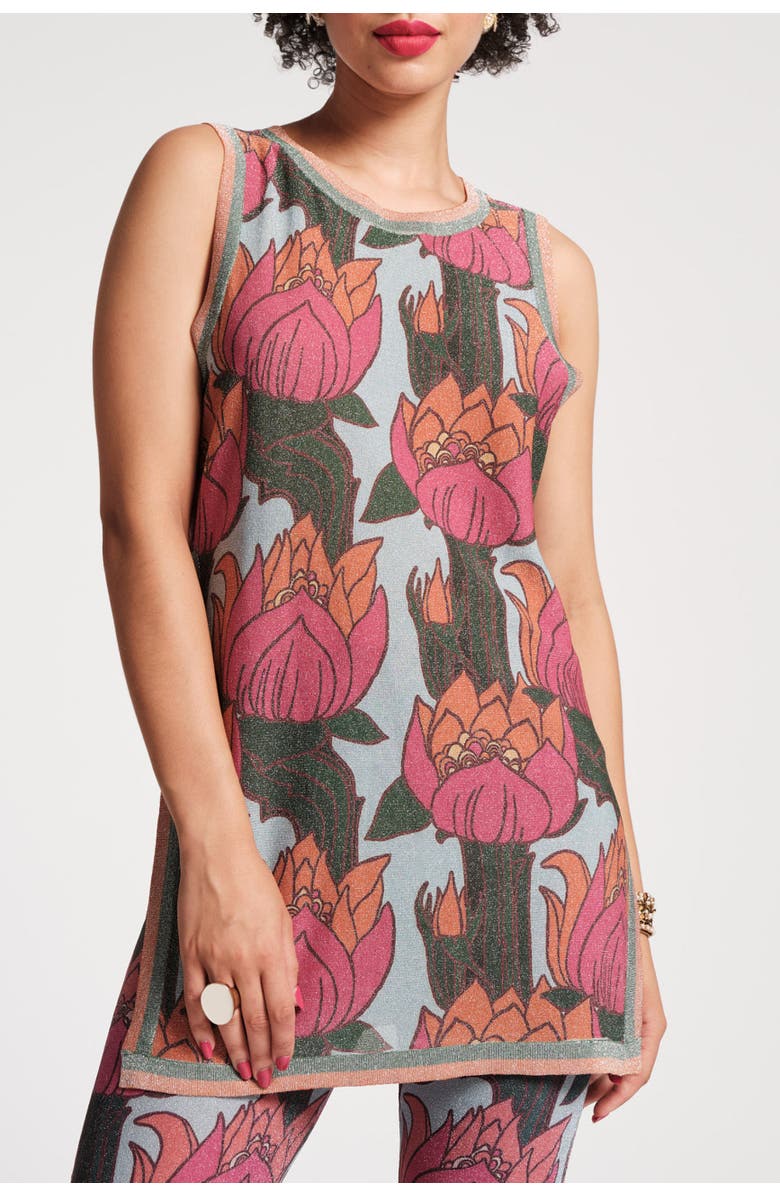 Frances Valentine Robbie Pant Set Fireflower Lurex Blend, Alternate, color, 