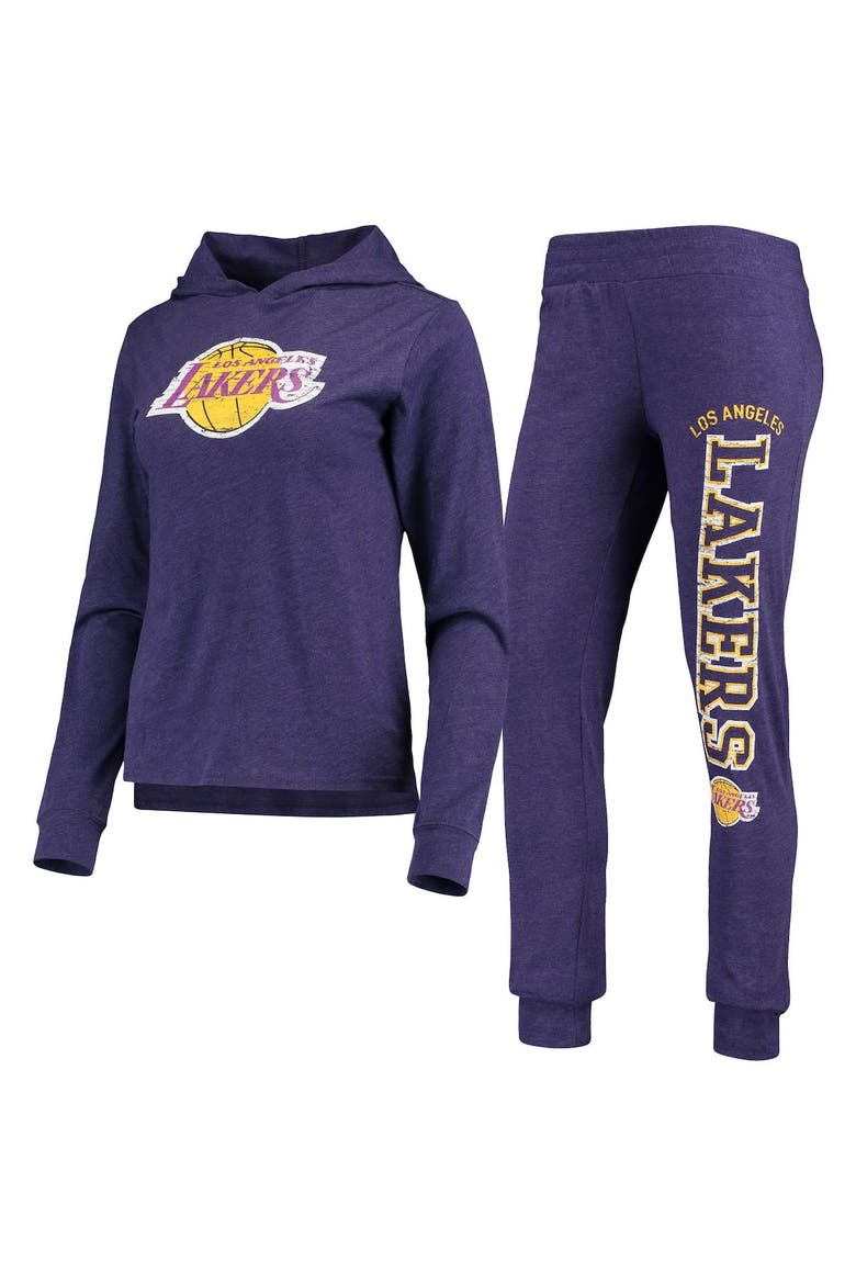 Women's Concepts Sport Purple Los Angeles Lakers Hoodie & Pants Sleep Set, Alternate, color, Purple