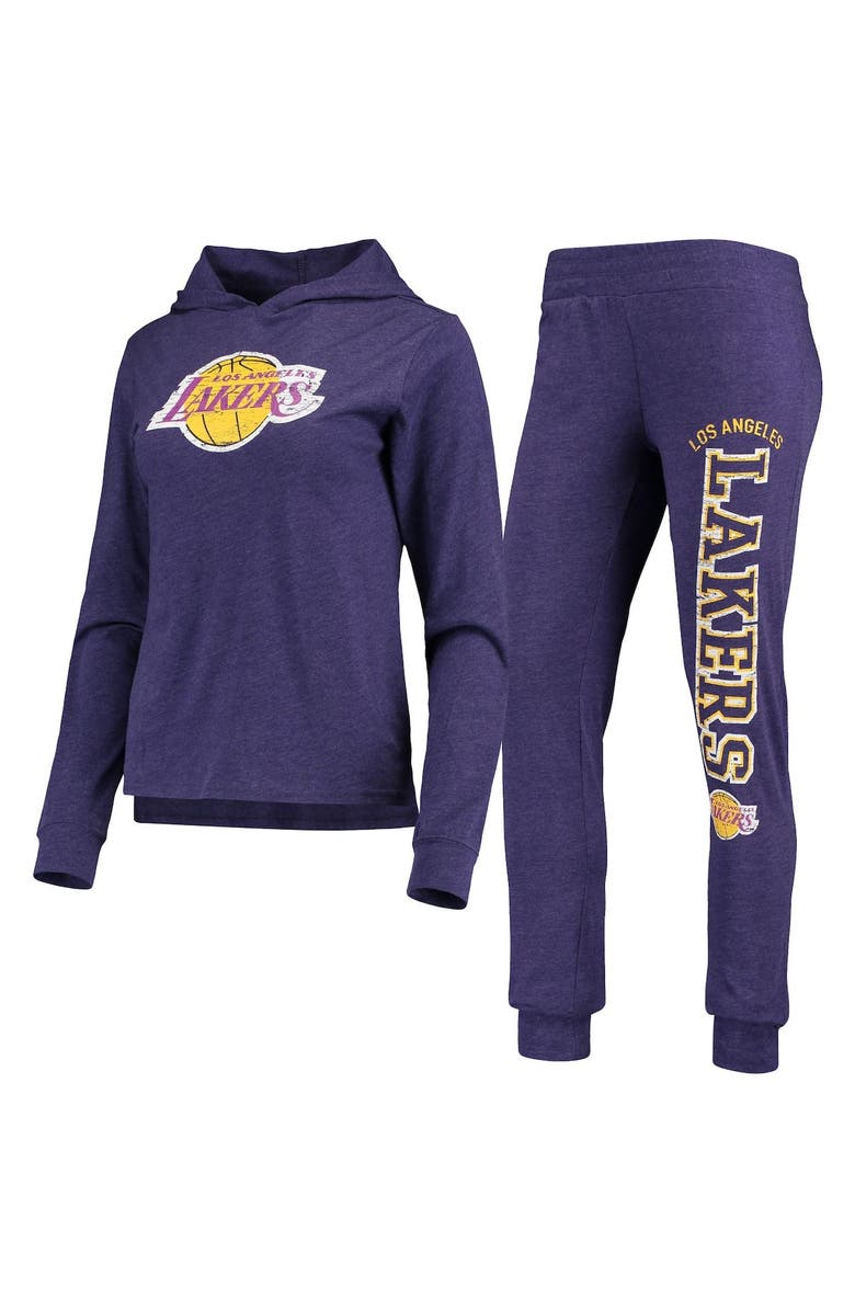 CONCEPTS SPORT Women's Concepts Sport Purple Los Angeles Lakers Hoodie & Pants Sleep Set, Alternate, color, Purple