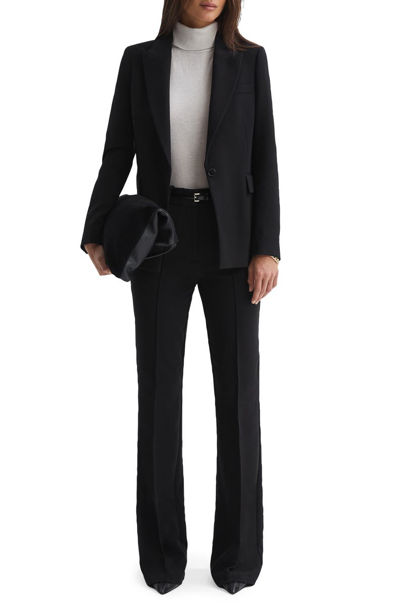 Reiss Gabi Peak Lapel Blazer, Alternate, color, Black