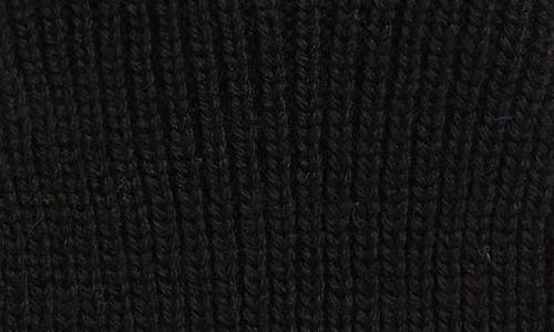 Moncler Virgin Wool Gloves In Black