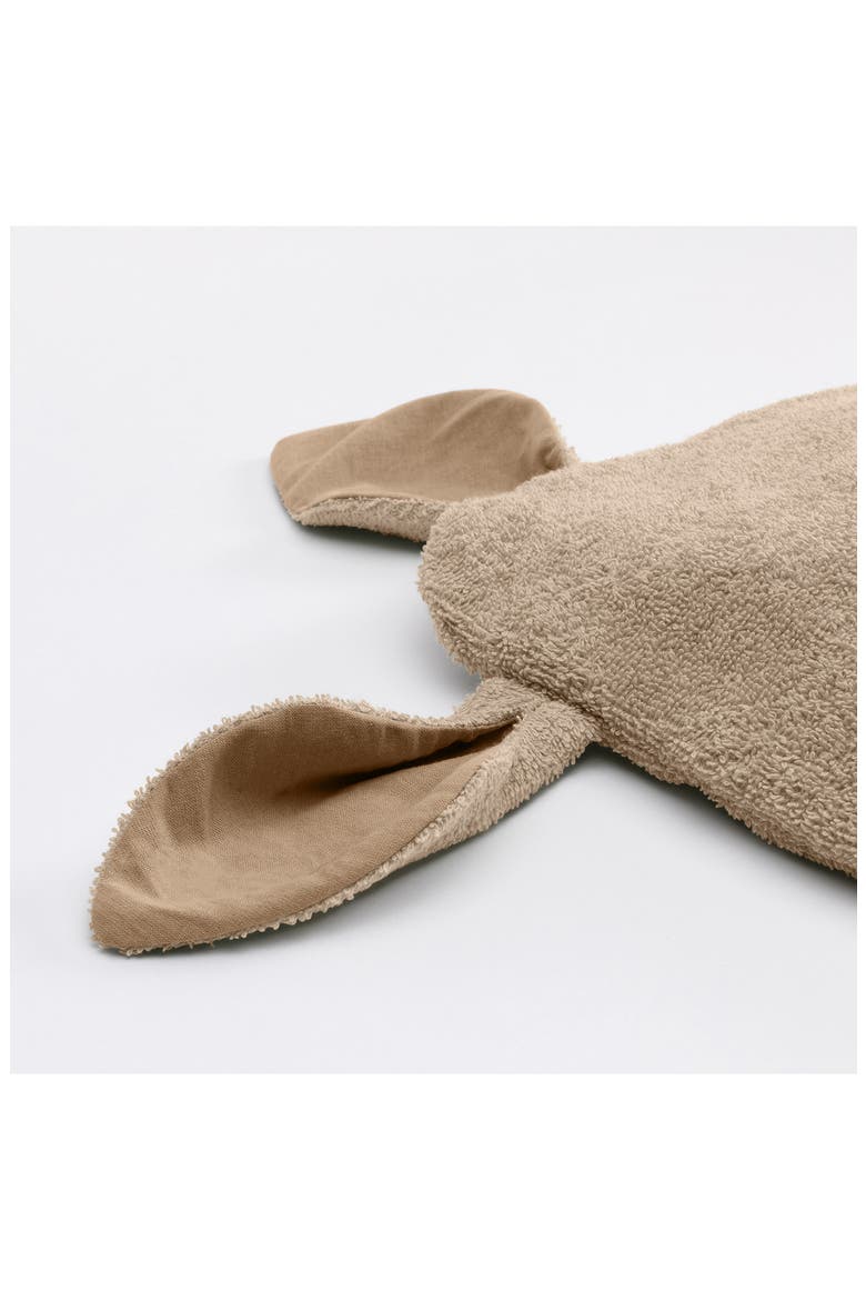Kids' Kangaroo Hooded Towel, Alternate, color, VANILLA