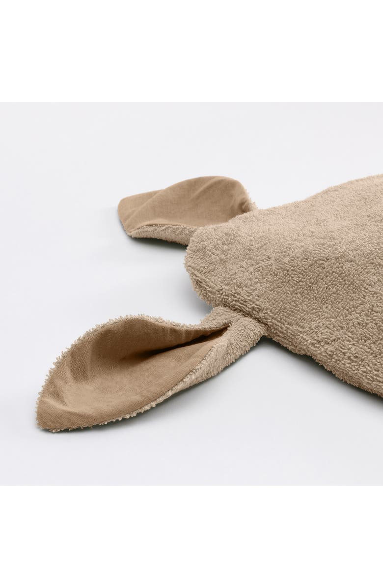 BIBS Kids' Kangaroo Hooded Towel, Alternate, color, Vanilla