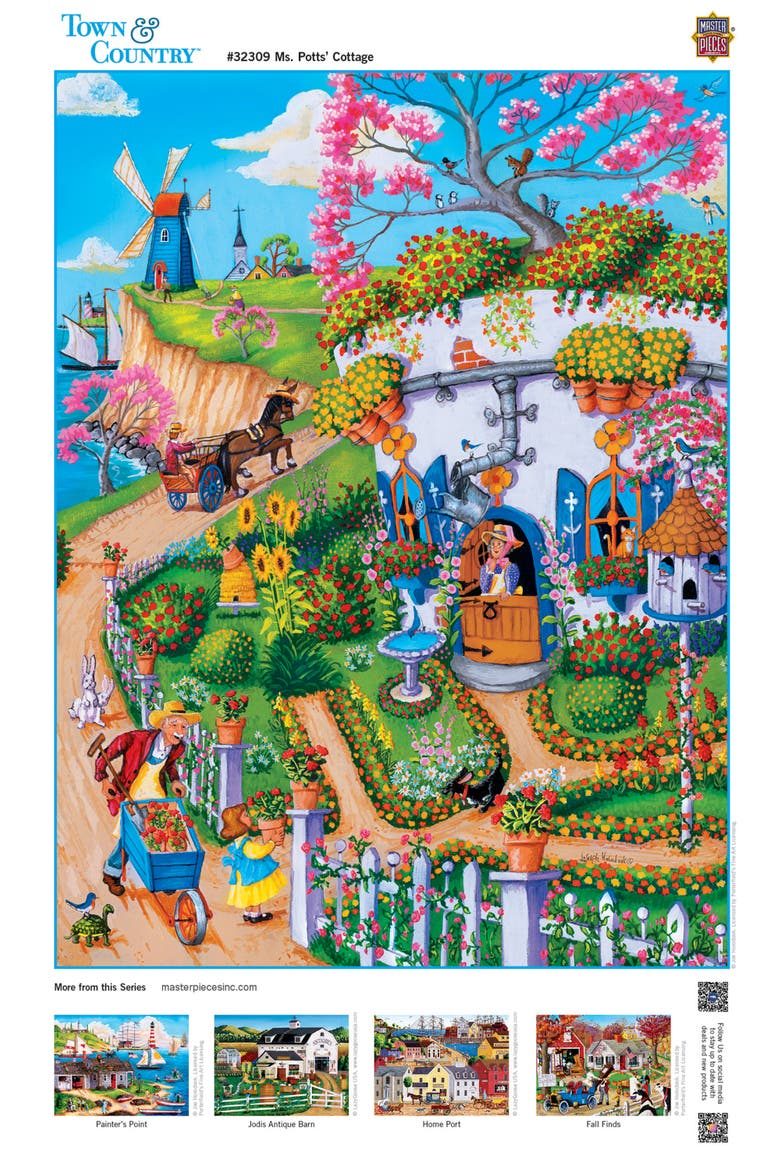 Ms. Potts' Cottage 300 Piece Puzzle, Alternate, color, Multicolor