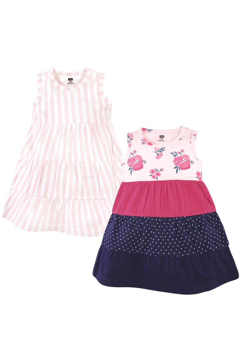 Cozy Stylish All-Season Baby Dress 2Pk, Alternate, color, Pink Navy Floral