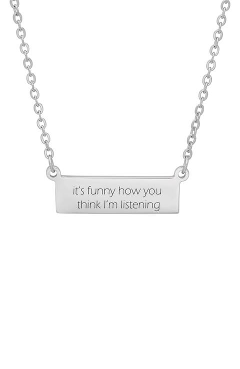 Stainless Steel ID Pendant