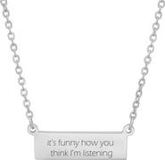 HMY JEWELRY Stainless Steel ID Pendant