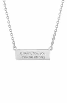 HMY JEWELRY Stainless Steel ID Pendant