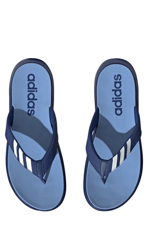 Adidas Originals Adidas Comfort Flip Flop In Victory Blue/white/blue