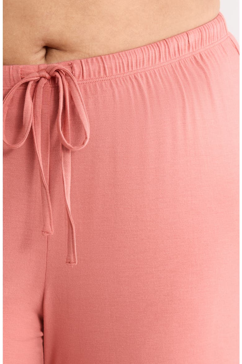 Moonlight Eco Crop Pajamas, Alternate, color, PINK CEDAR