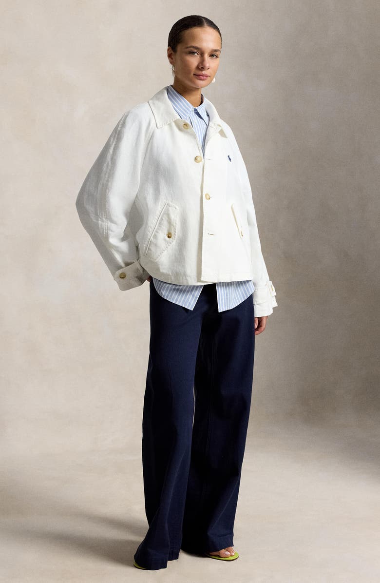 Polo Ralph Lauren Boxy Cotton Jacket, Alternate, color, Nevis