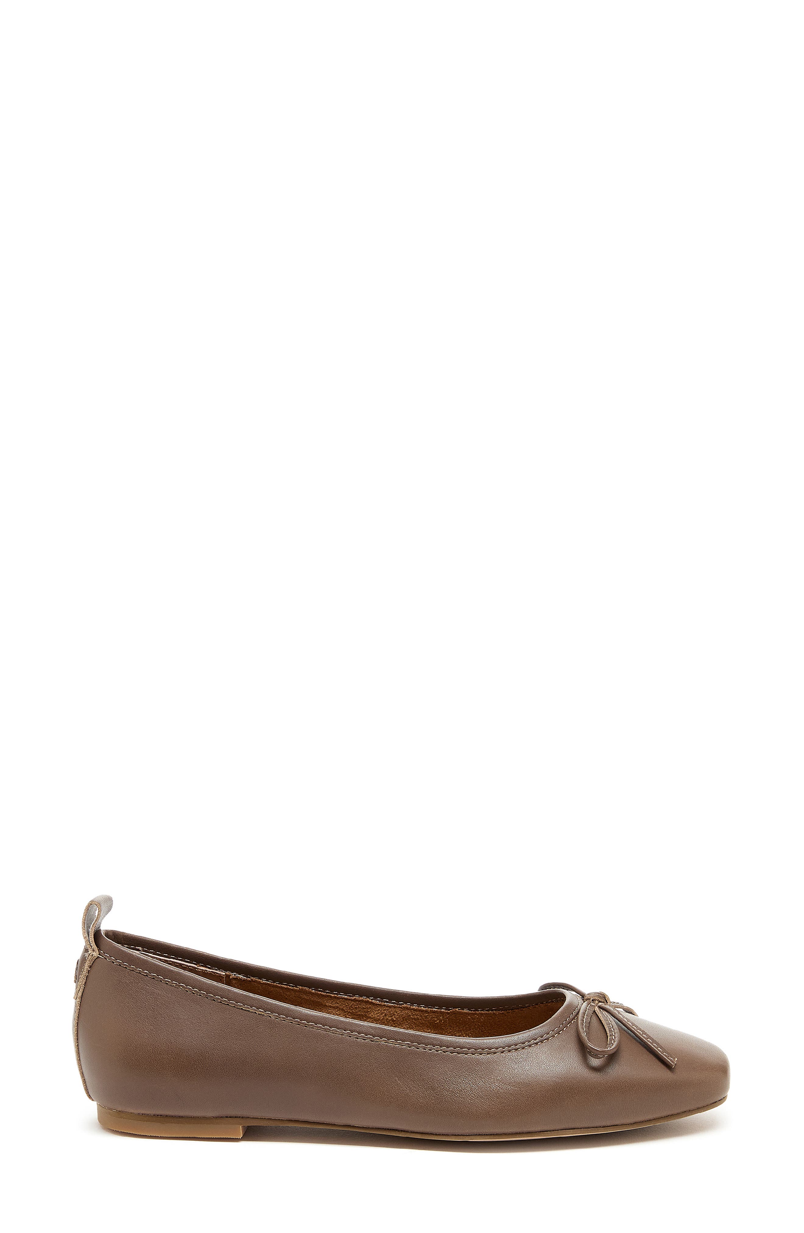 Kelsi Dagger Brooklyn Frankie Square Toe Ballet Flat, Alternate, color, Deep Taupe