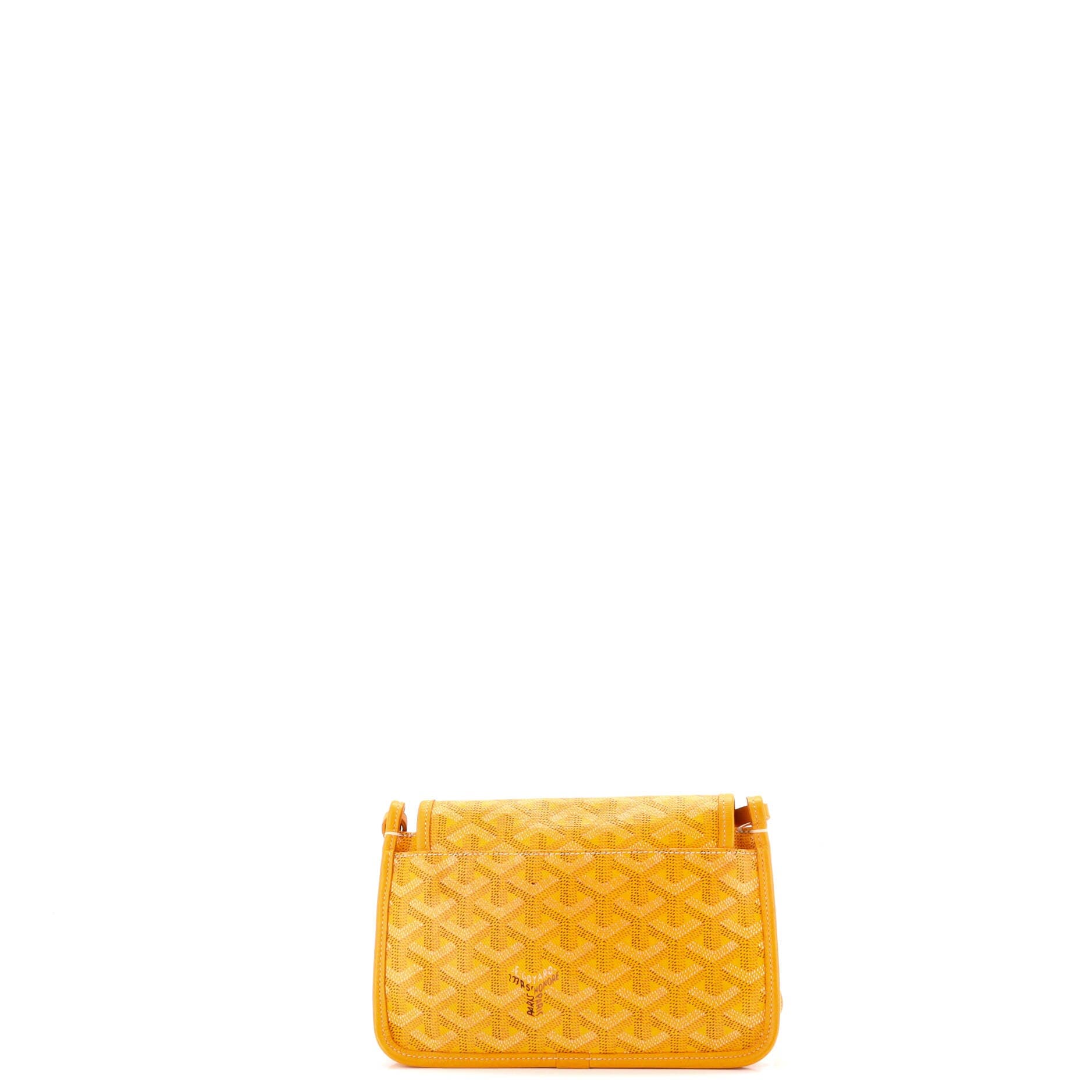 Pre-Owned Goyard Plumet Clutch Wallet Coated Canvas, Alternate, color, Yellow