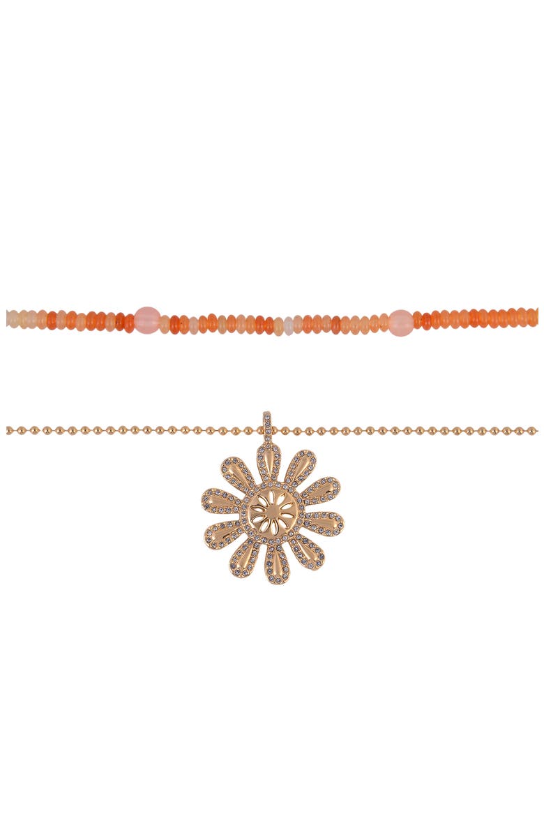 Set of 2 Assorted Necklaces, Alternate, color, PINK