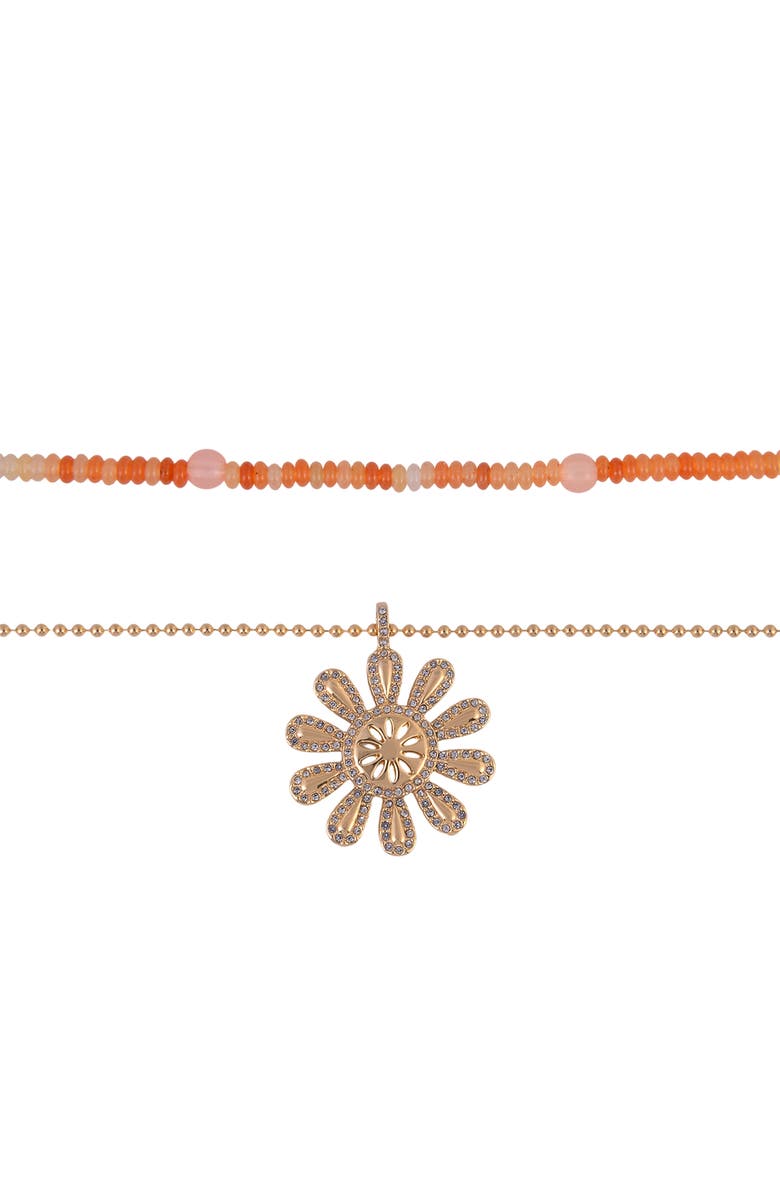 Rachel Roy Set of 2 Assorted Necklaces, Alternate, color, Pink