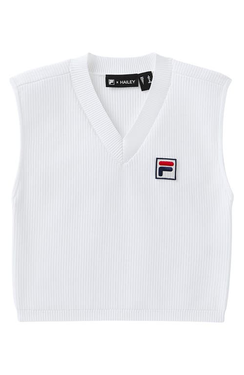 Fila X Hailey Knit Baby Tank In White