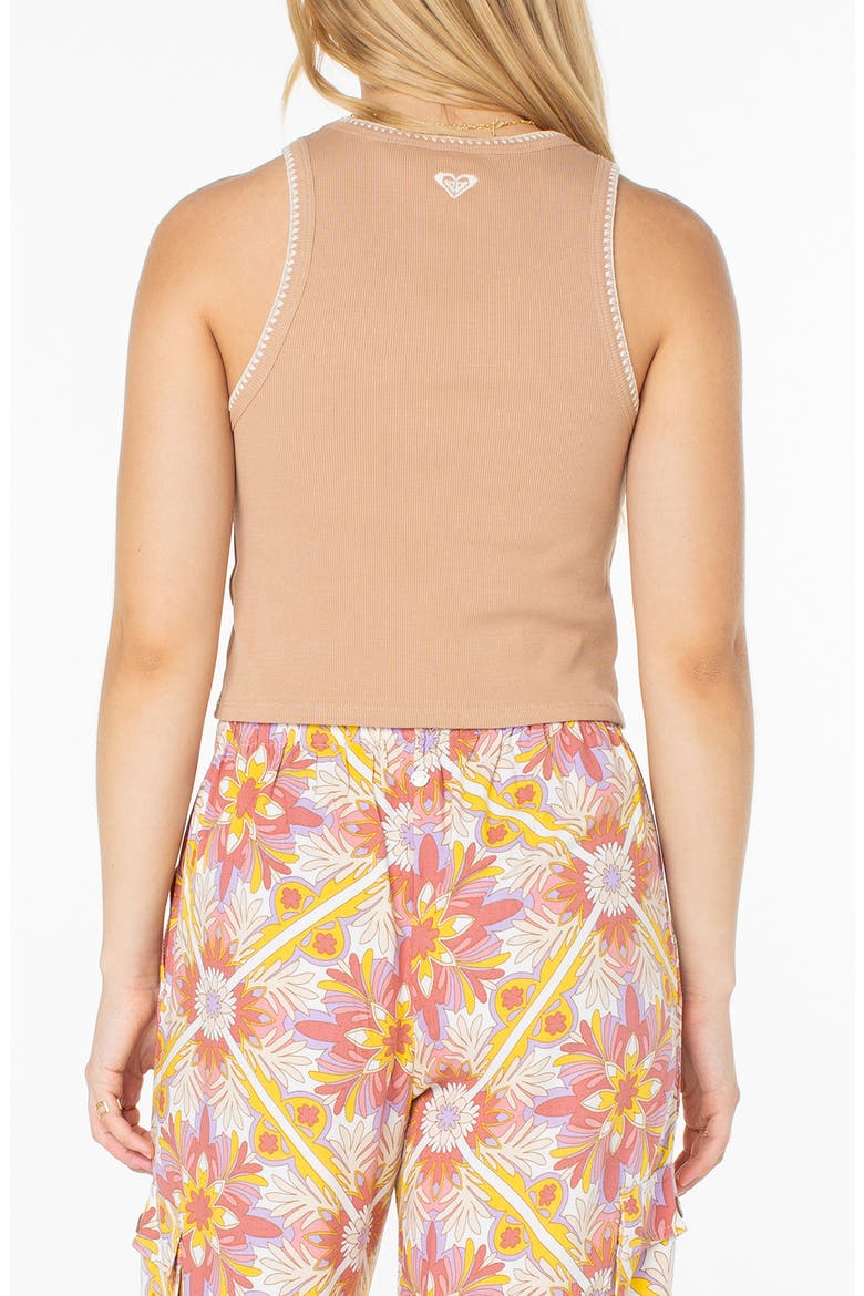 Meant to Be Whipstitch Trim Crop Tank, Alternate, color, PRALINE SOLID
