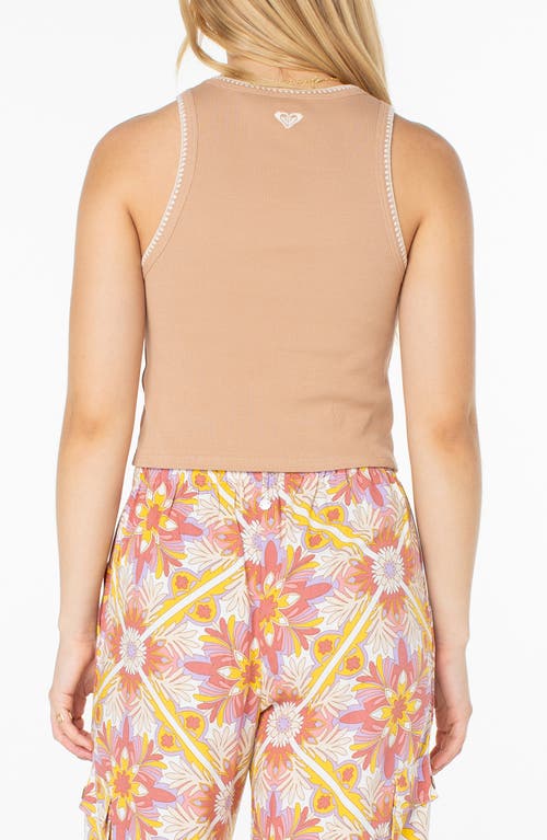 Roxy Meant To Be Whipstitch Trim Crop Tank
