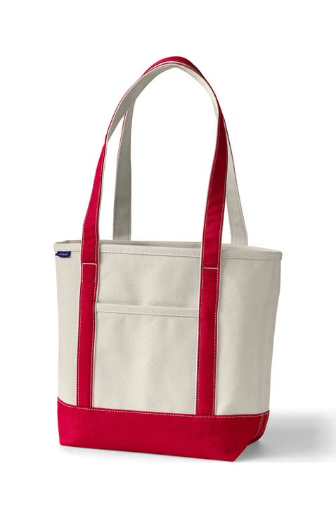 Open Top Canvas Tote Bag