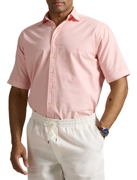 Big & Tall Mineral-Dyed Oxford Sport Shirt