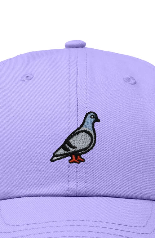 Dalix Pigeon Embroidered Everyday Hat In Lavender