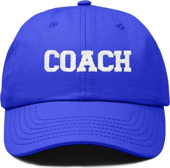 Dalix Coach Embroidered Sports Dad Cap | Nordstrom