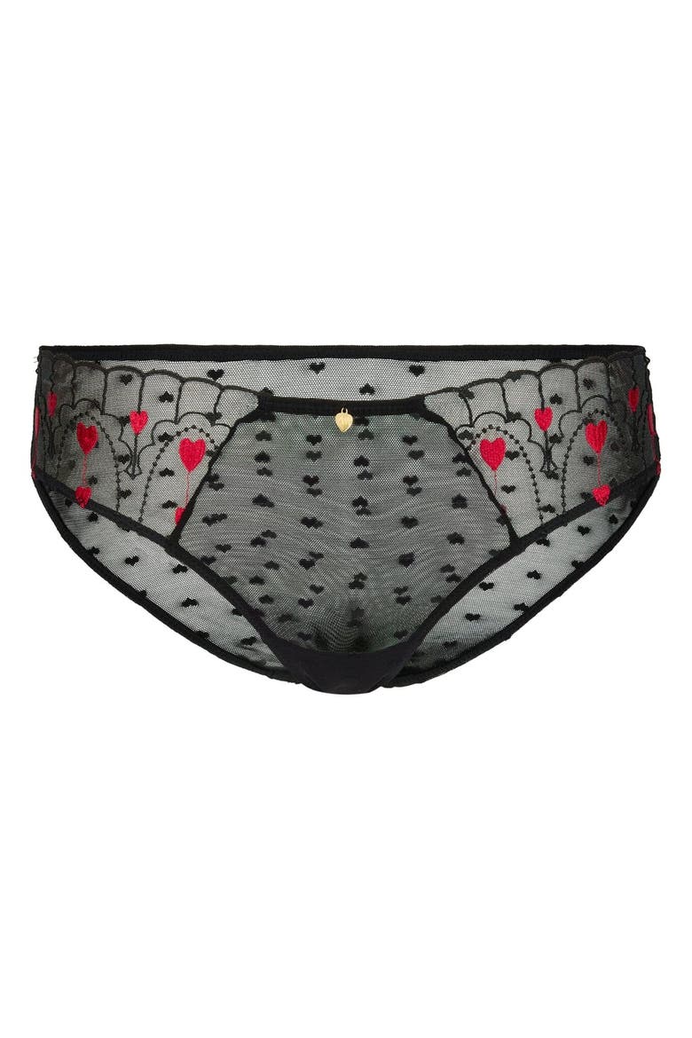 Amorette Bikini Panties, Main, color, Black