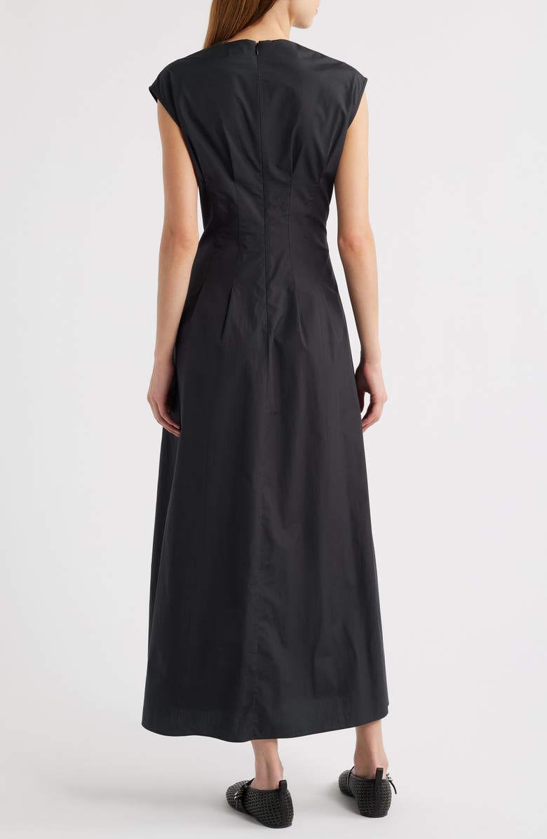 rag & bone Ines Cotton Poplin Maxi Dress, Alternate, color, Black