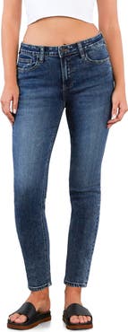 HINT OF BLU Mid Rise Ankle Skinny Jeans