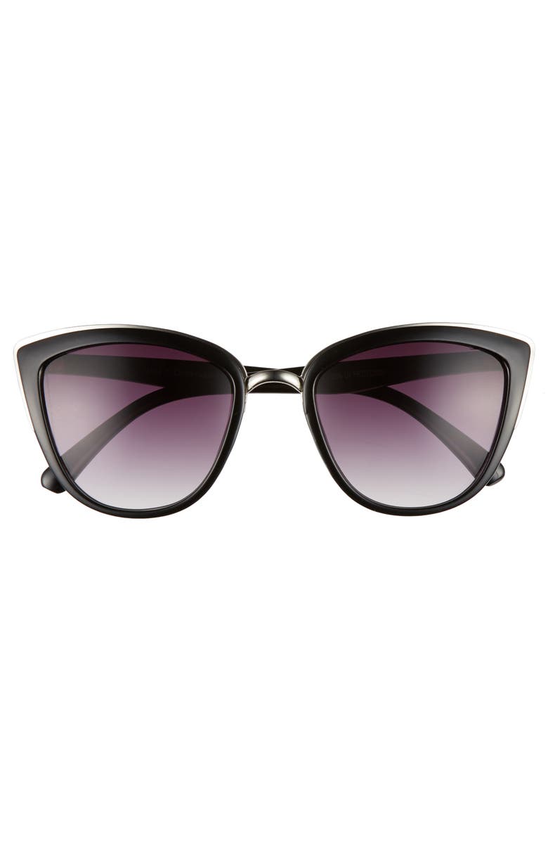 BP. 55mm Metal Rim Cat Eye Sunglasses, Alternate, color,