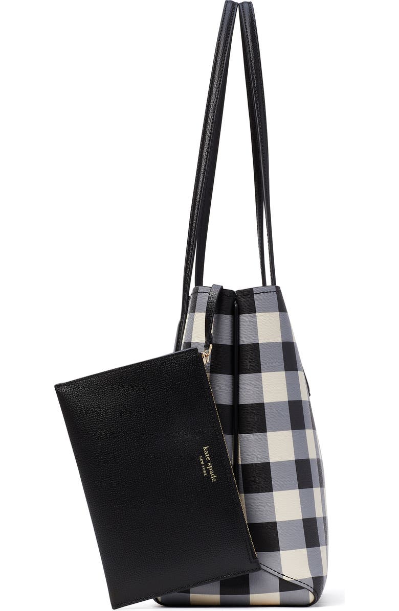 Kate Spade New York all day gingham print large tote, Alternate, color,